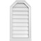 Ekena Millwork Octagonal Top Surface Mount PVC Gable Vent w/ 2"W x 2"P Brickmould Sill Frame, 16"W x 30"H GVPOT16X3003SN - alternate 1